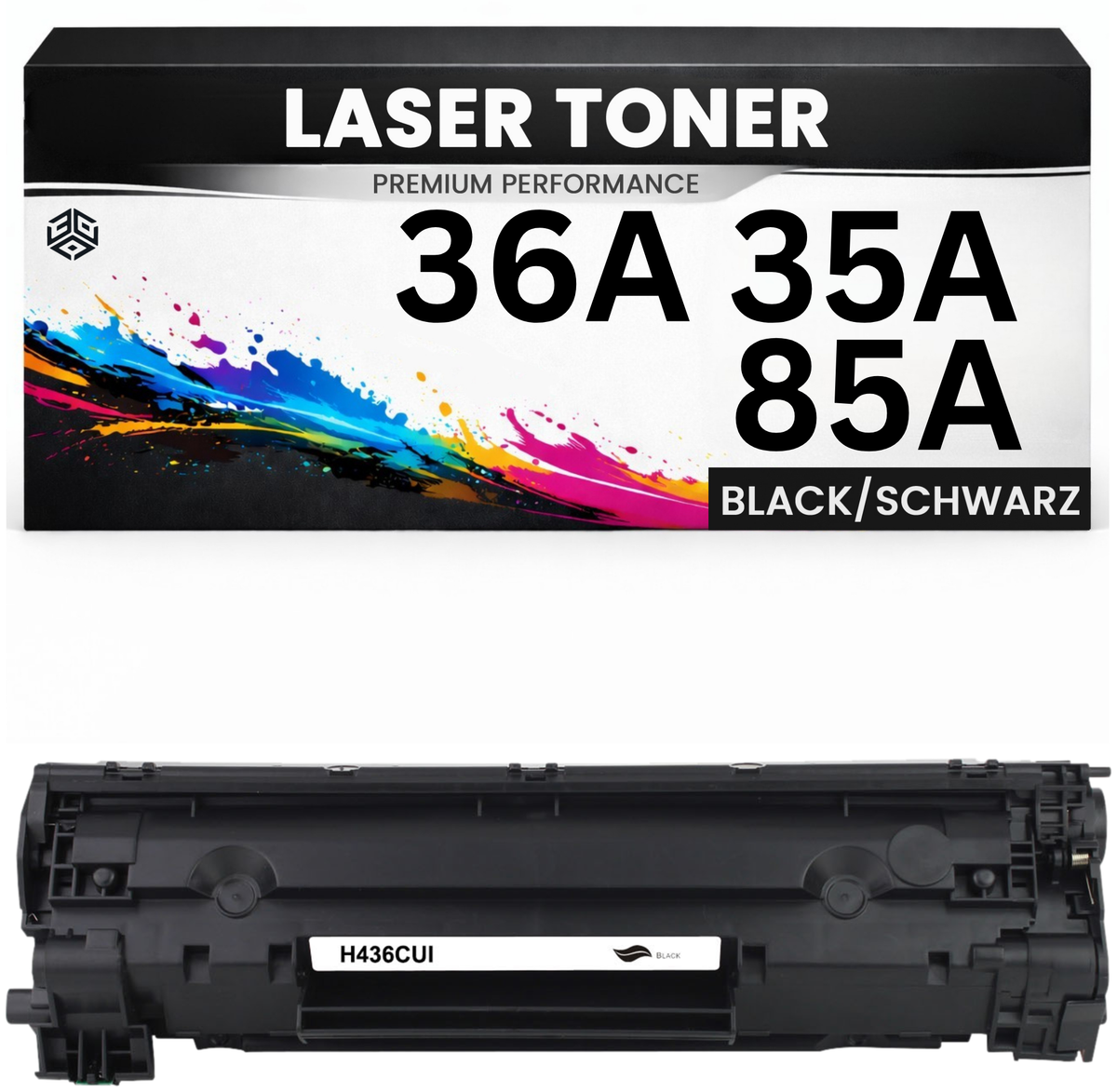 Toner kompatibel für HP CB436A / CB435A / CE285A / Canon 725(36A / 35A / 85A) LaserJet P1005/P1006/P1505/P1505N/P1100/1102/P1102W/P1102WHP Pro M1132/M1210/M1130/M1212NF/M1217NFW/M1120/M1120