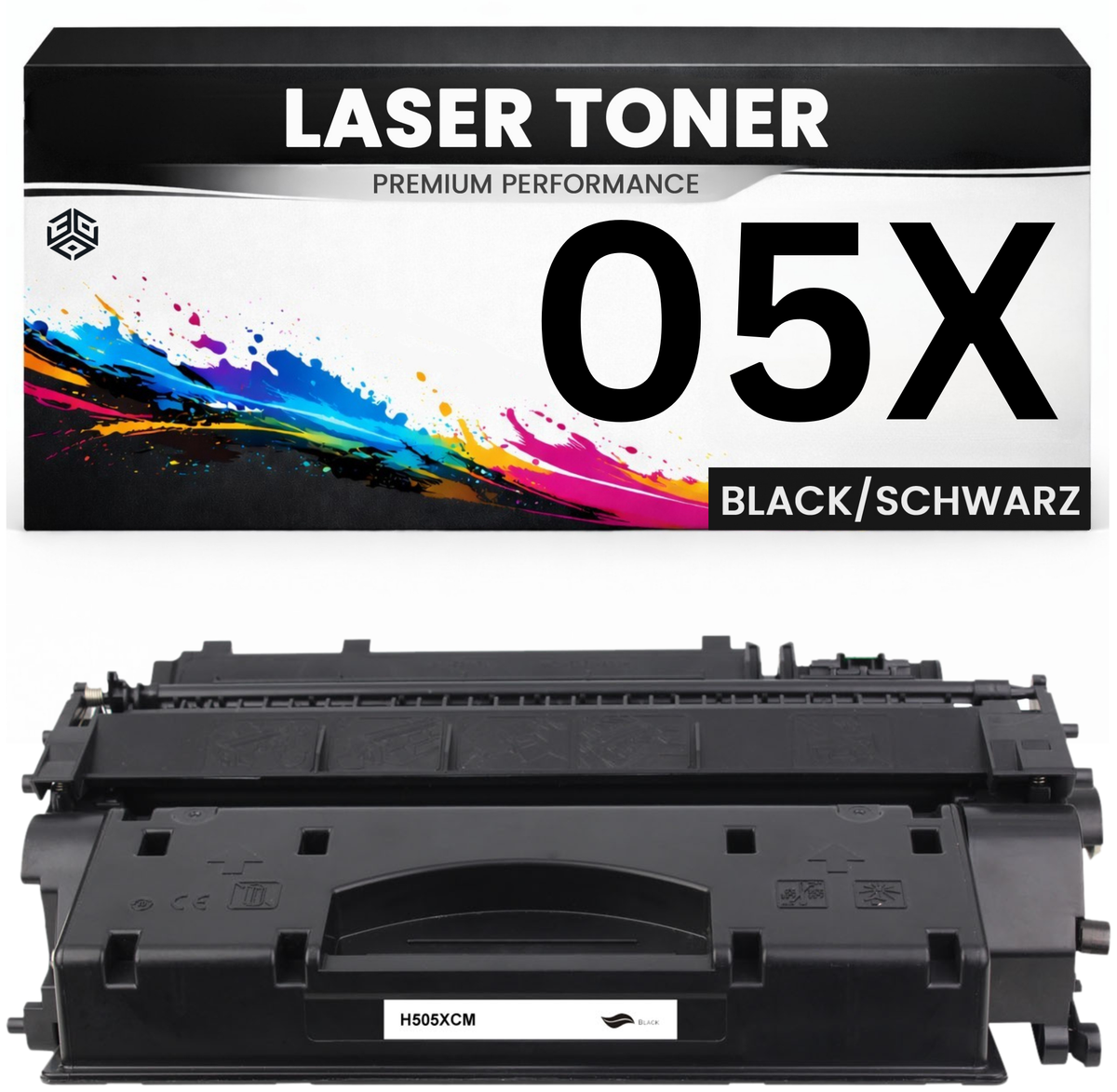 XXL Toner kompatibel für HP CE505X(05X) LaserJet P2055D/P2055DN/P2055X;Canon IR-1133/1133A/1133IF in Schwarz