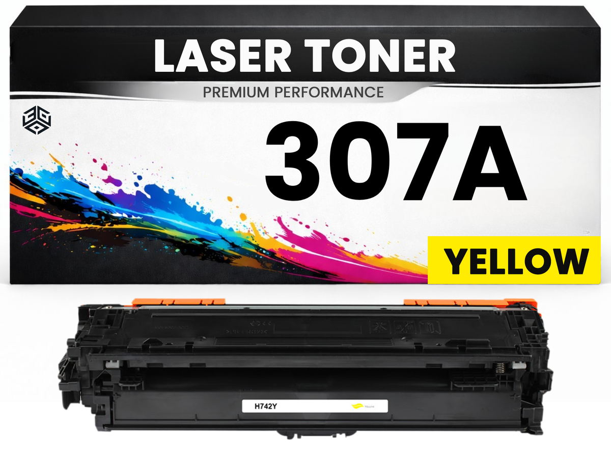 XL Toner 307A für HP kompatibel Gelb CE742A Premium Alternative Günstig für HP Color LaserJet Professional CP5225 series