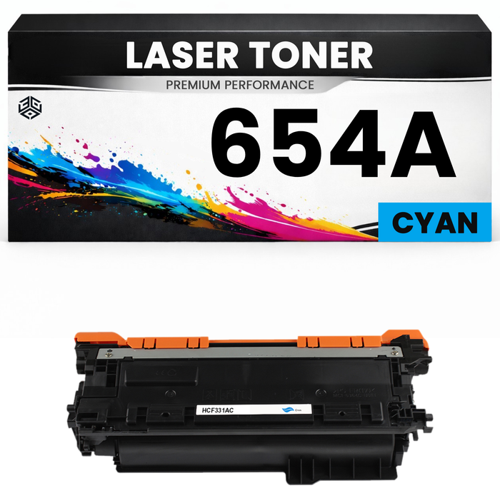 Toner kompatibel für HP CF331A(654A) Color LaserJet Enterprise M651dn/M651n/M651xh in Cyan