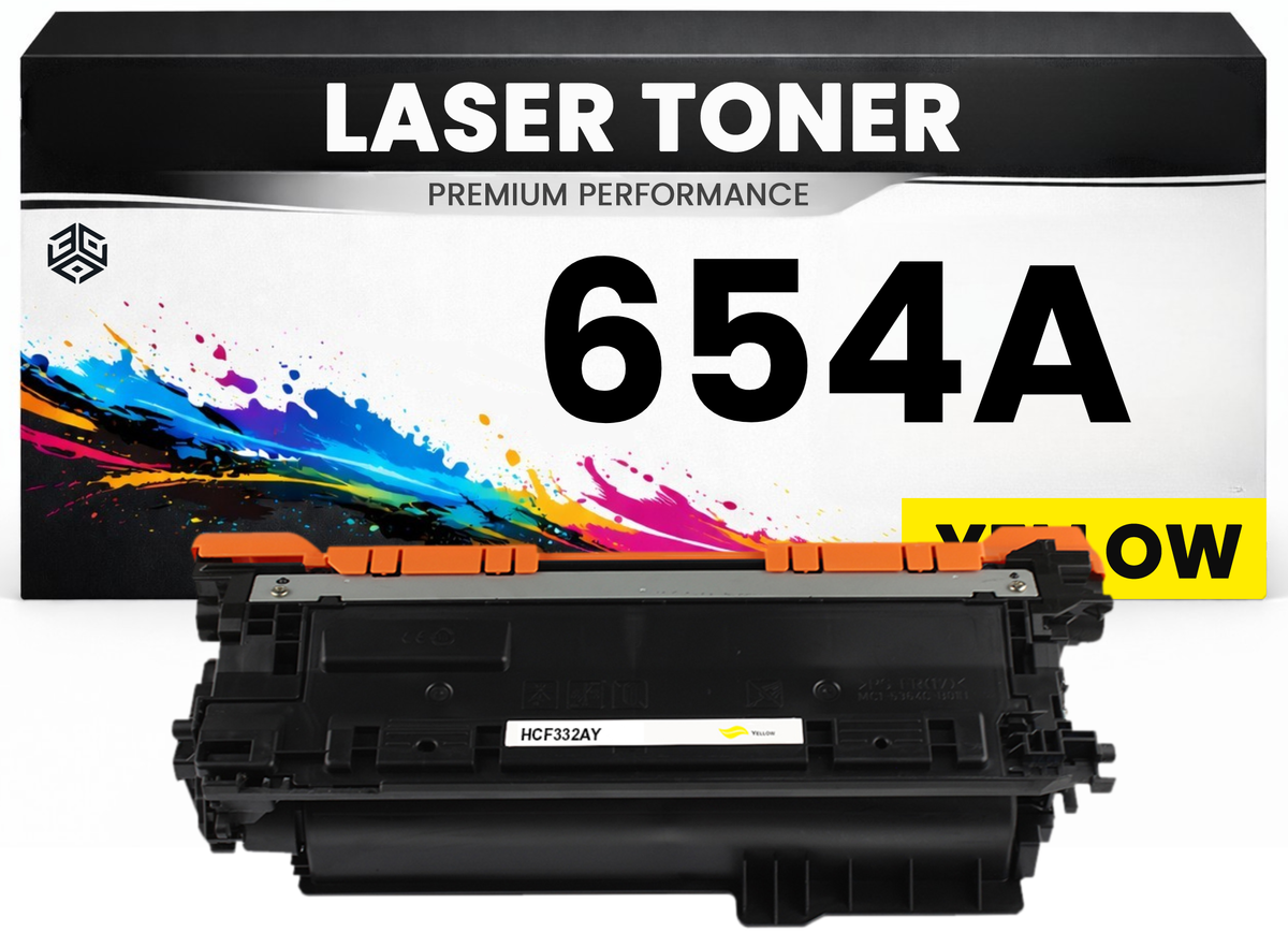 Toner kompatibel für HP CF332A(654A) Color LaserJet Enterprise M651dn/M651n/M651xh in Gelb