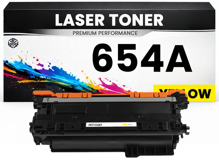 Toner kompatibel für HP CF332A(654A) Color LaserJet Enterprise M651dn/M651n/M651xh in Gelb