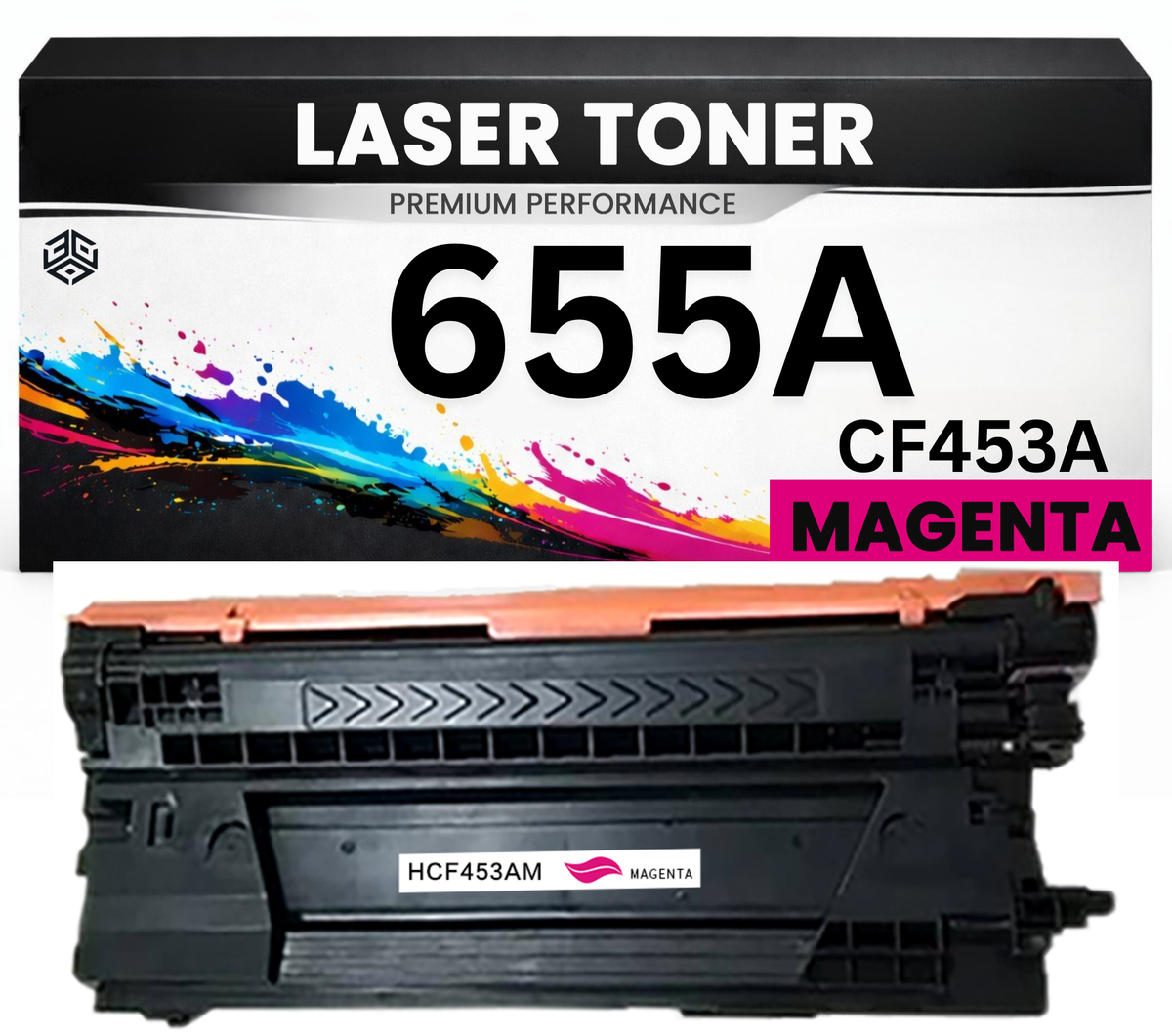2 x XXL Toner 655A für HP kompatibel Magenta CF453A Premium Alternative Günstig Color LaserJet Enterprise Flow MFP M681z/682z M652dn/652n/653dn
