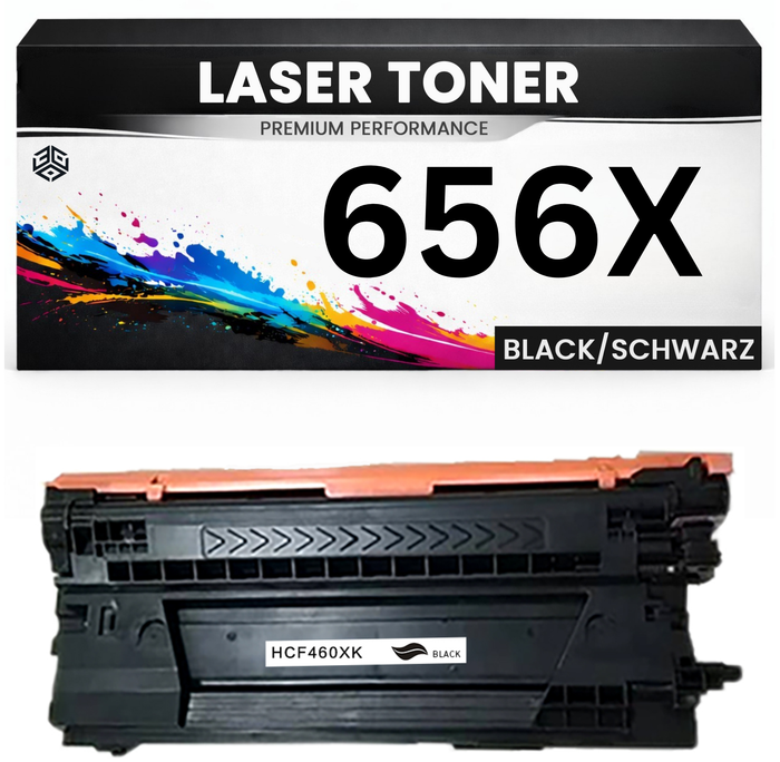 XXL Toner kompatibel für HP CF460X(656X) Color LaserJet Enterprise M652dn/M652n/M653dn/M653x in Schwarz