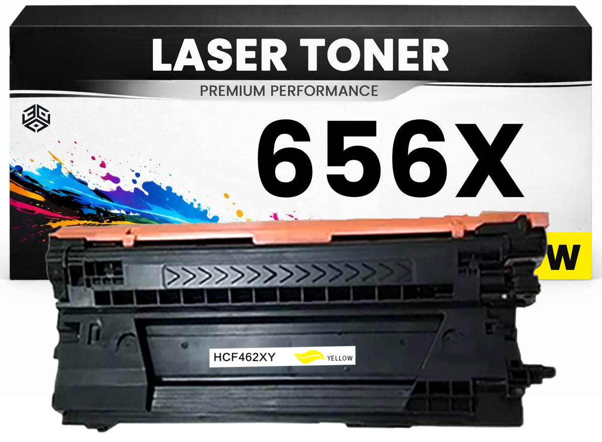 2 x XXL Toner 656X für HP kompatibel Gelb CF462X Premium Alternative Günstig für HP Color LaserJet Enterprise M652dn, M652n, M653dn, M653x