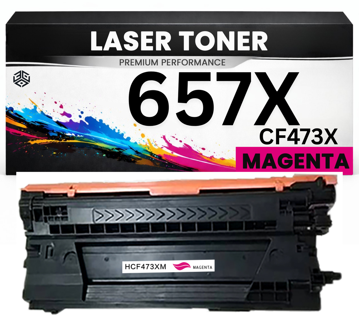 XXL Toner 657X für HP kompatibel Magenta CF473X Premium Alternative Günstig Color LaserJet Enterprise Flow MFP M681/682z/681dh M681z