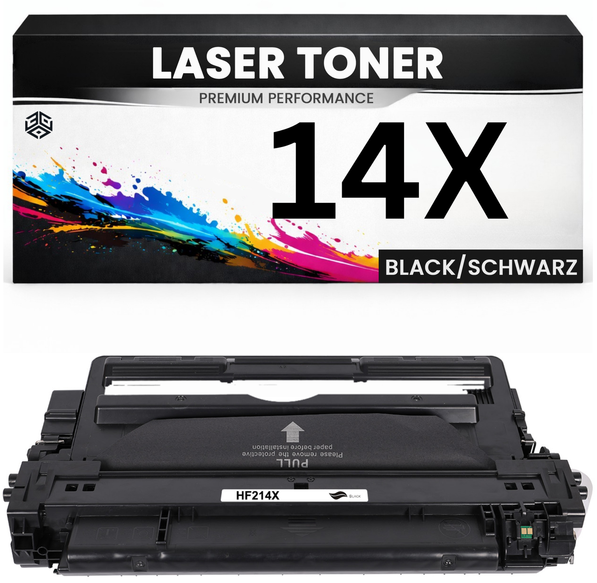 2 x XXL Toner 14X für HP kompatibel Schwarz CF214X Premium Alternative Günstig LaserJet Enterprise 700 M712dn/712n/712xh/725dn/725 MFP Plus M712n