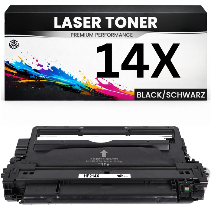 2 x XXL Toner 14X für HP kompatibel Schwarz CF214X Premium Alternative Günstig LaserJet Enterprise 700 M712dn/712n/712xh/725dn/725 MFP Plus M712n