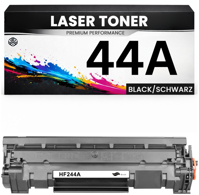 2 x Toner 44A für HP kompatibel Schwarz CF244A wie Original Tonerkartusche für HP LaserJet MFP M28a, M28w, HP LaserJet Pro M15a, M15w