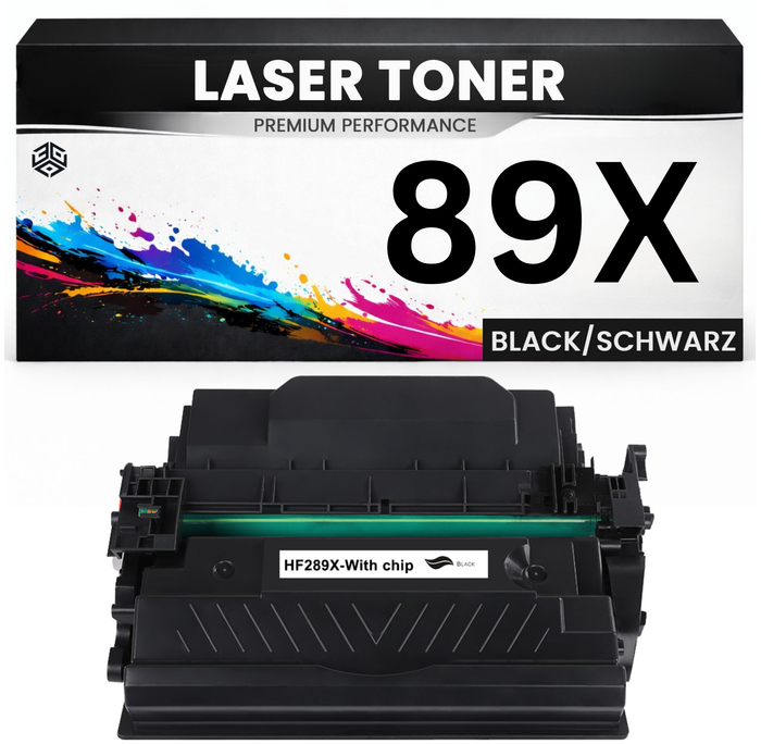 2 x XXL Toner 89X für HP kompatibel Schwarz CF289X Premium Alternative Günstig LaserJet Enterprise Flow MFP M528/507dn/507/528dn M507dn