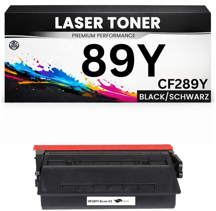 2 x XXL Toner 89Y für HP kompatibel Schwarz CF289Y Premium Alternative Günstig LaserJet Enterprise Flow MFP M528/507dn/507/528dn M507dn