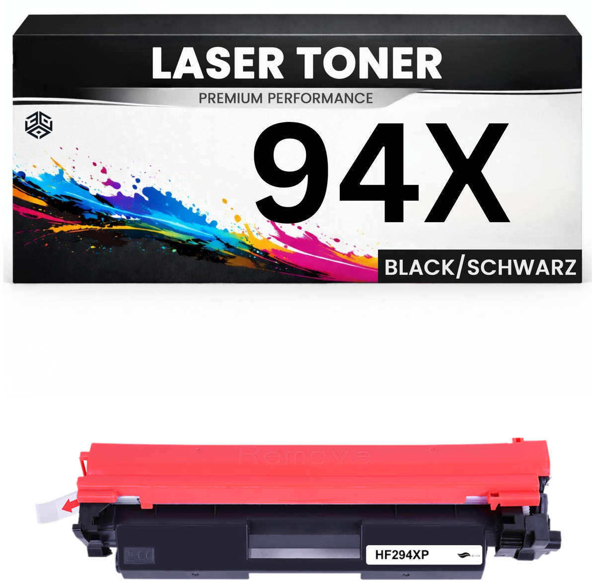 2 x Toner 94X für HP kompatibel Schwarz CF294X Premium Alternative Günstig für HP LaserJet Pro M118dw., HP LaserJet Pro MFP M148dw, M148fdw, M149fdw