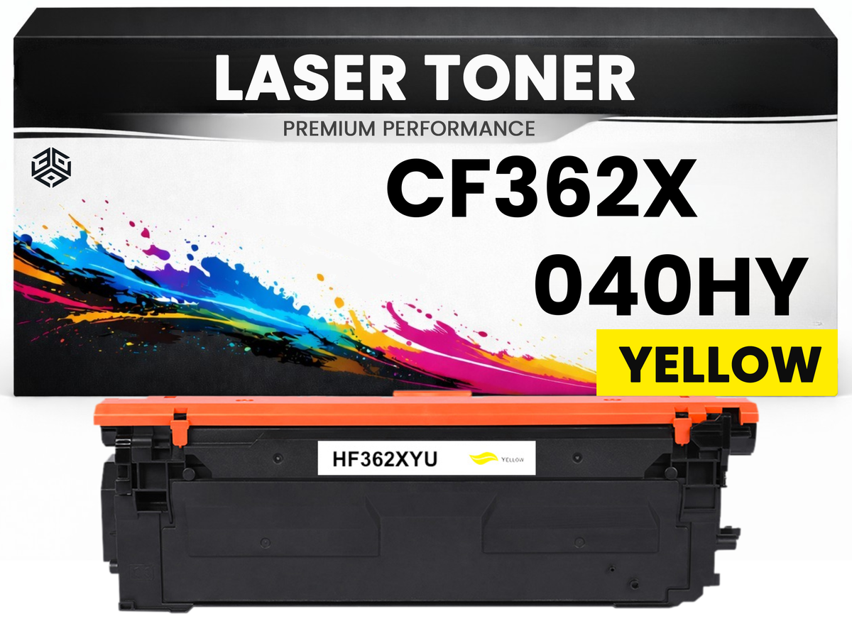 XXL Toner kompatibel für HP CF362X / Cartridge 040HY(508X) Color LaserJet Enterprise 552dn/M553dn/M553n/M553x/
MFP M577 Canon Color imageCLASS LBP712Cdn Canon i-SENSYS LBP710Cx/712Cx in Gelb