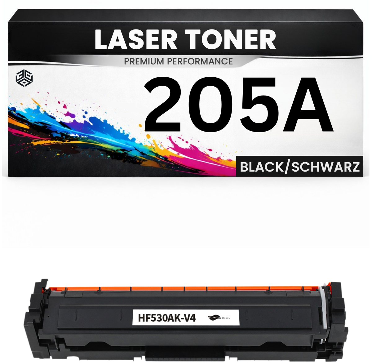 2 x Toner 205A für HP kompatibel Schwarz CF530A Premium Alternative Günstig Color LaserJet Pro M154a/154nw/180n/180nw/181fw MFP M154nw
