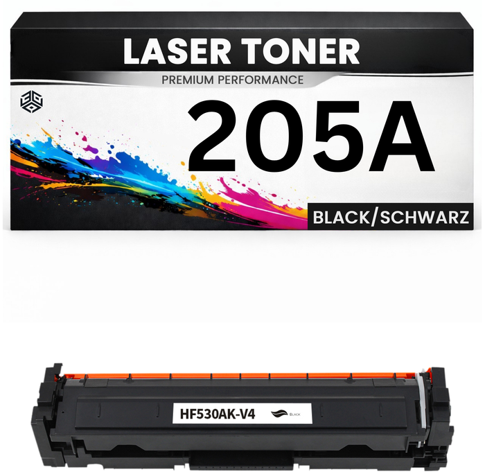 2 x Toner 205A für HP kompatibel Schwarz CF530A Premium Alternative Günstig Color LaserJet Pro M154a/154nw/180n/180nw/181fw MFP M154nw