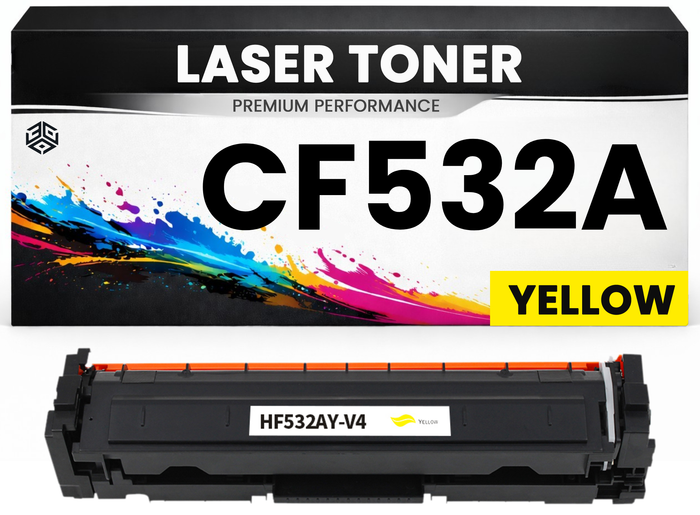 2 x Toner 205A für HP kompatibel Gelb CF532A Premium Alternative Günstig Color LaserJet Pro M154a/154nw/180n/180nw/181fw MFP M154nw