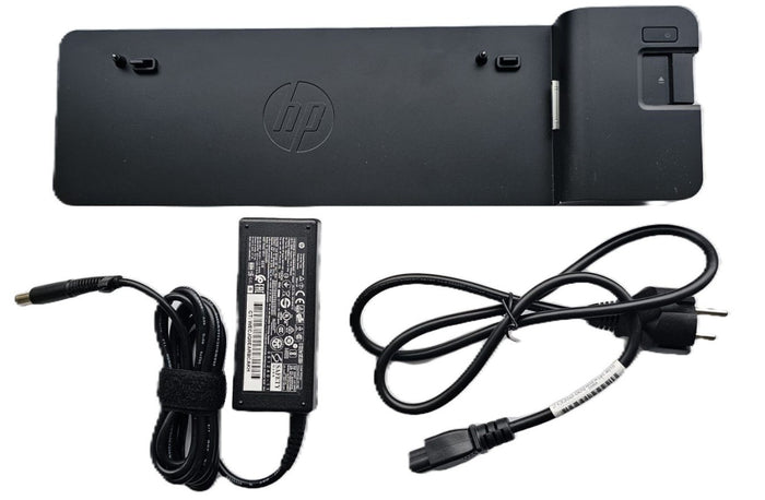 HP 2013 UltraSlim Docking Station + HP 65 Watt Netzteil 7,4 x 5,0mm+ Stromkabel