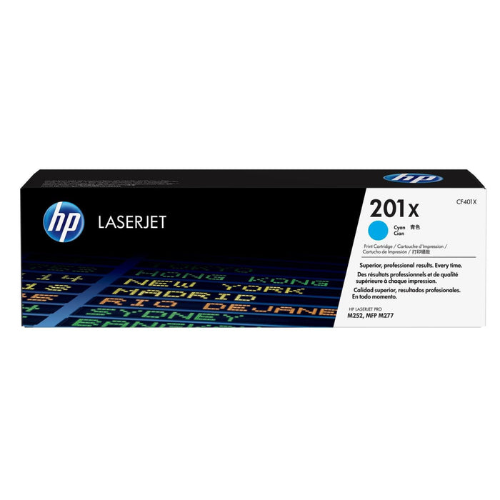HP 201X Cyan / Original HP LaserJet Toner -  CF401X Lasertoner Tonerkartusche
