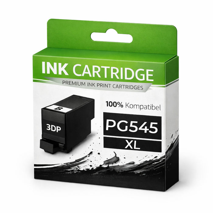 2 x XL Tintenpatrone PG545 für Canon kompatibel Schwarz Patrone wie Original PIXMA iP2850 MG2950/2450/2550/3050/3051/3052/3053/2555S MX495 TS3150