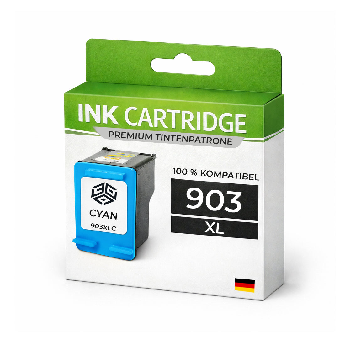 2 x XL Tintenpatrone 903XLC Cyan für HP T6M03AE Premium Alternative Günstig Officejet Pro 6950 6960 6968 6970 6974 6975 6978 6979 6951 6954