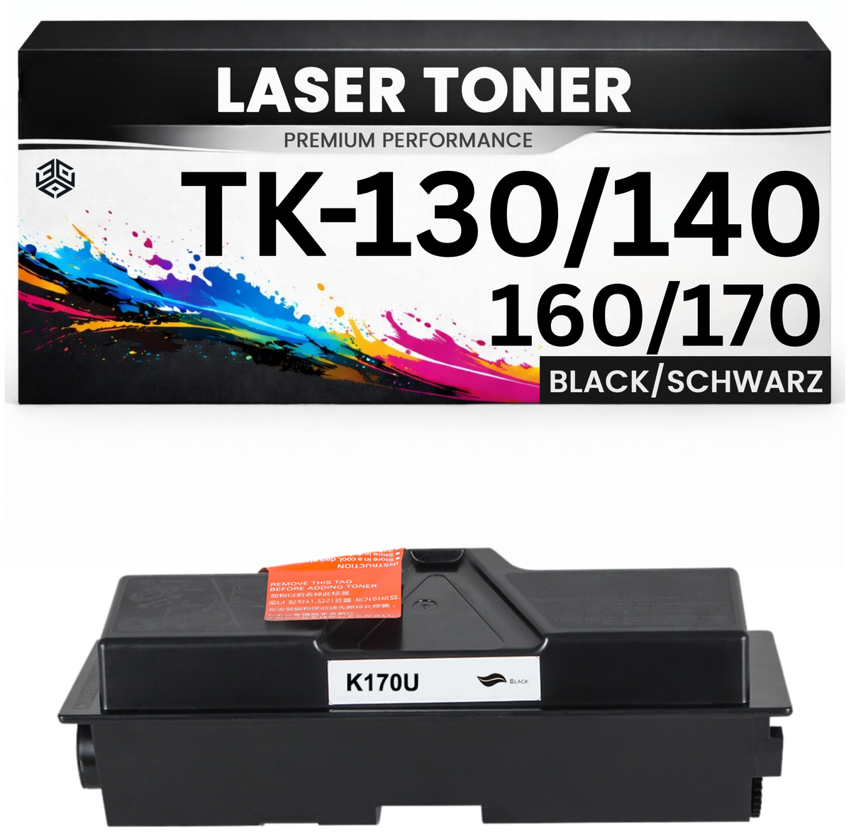 XL Toner TK-130 / TK-140 TK-160 TK-170 für Kyocera Schwarz hochwertig ECOSYS P2135d/2135DN DP 1120DN 1128MFP 1320DN 1350DN DP1100 P2135DN