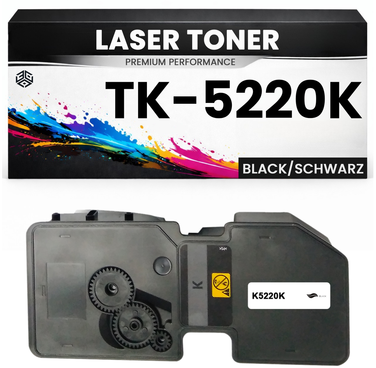 Toner TK-5220K für Kyocera kompatibel Schwarz TK5220K Premium Tonerkartusche ECOSYS M5521cdn/5521cdw/5026cdw P5021cdn/5021cdw M5521cdw
