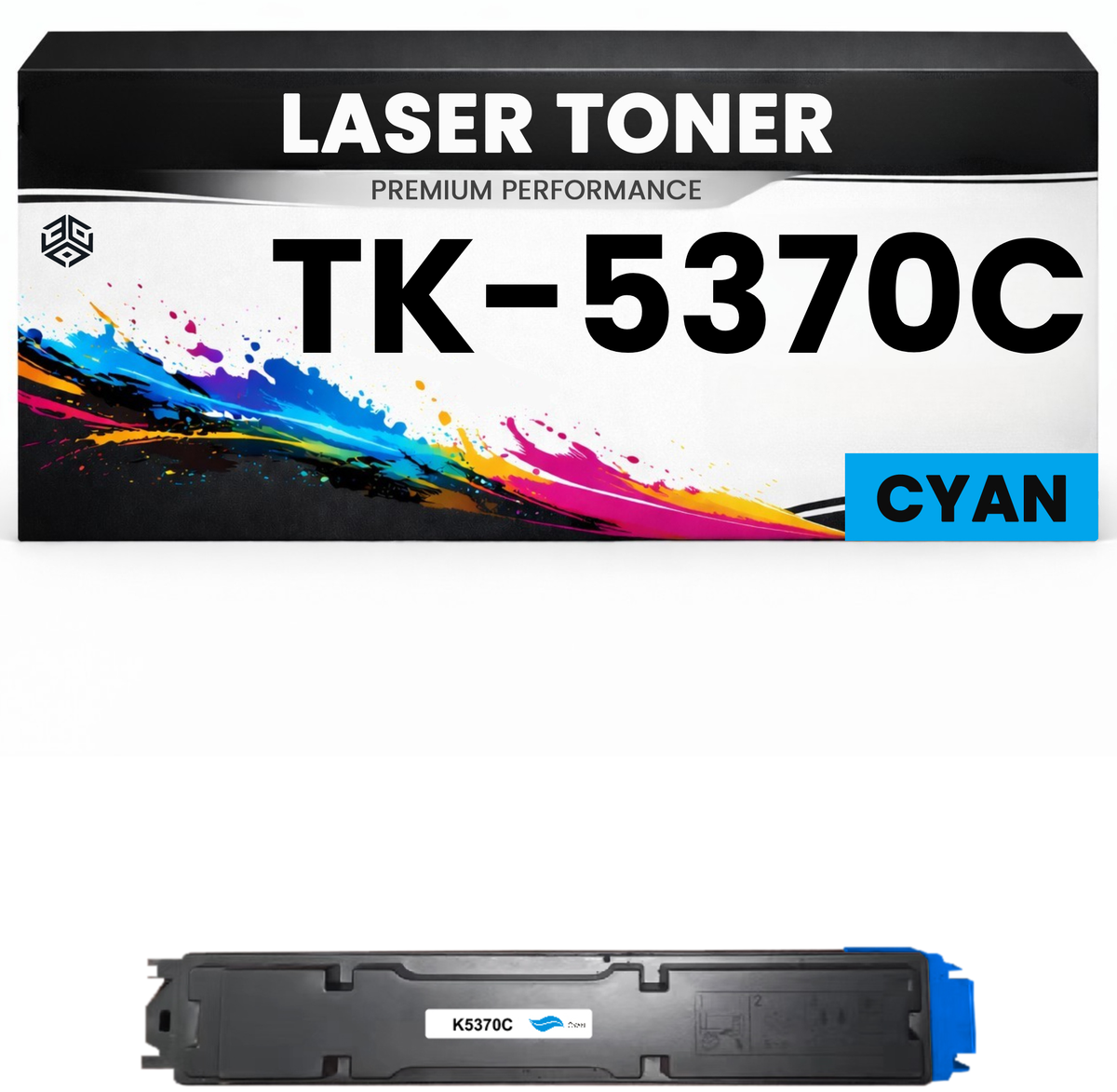 2 x Toner TK-5370C Cyan für Kyocera  TK5370C Premium Alternative Günstig für Kyocera PA3500CX, MA3500CIFX, MA3500CIX