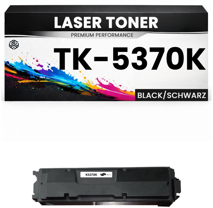 2 x XL Toner TK-5370K für Kyocera Schwarz TK5370K Tonerkartusche Premium 7000 S. für Kyocera PA3500CX, MA3500CIFX, MA3500CIX