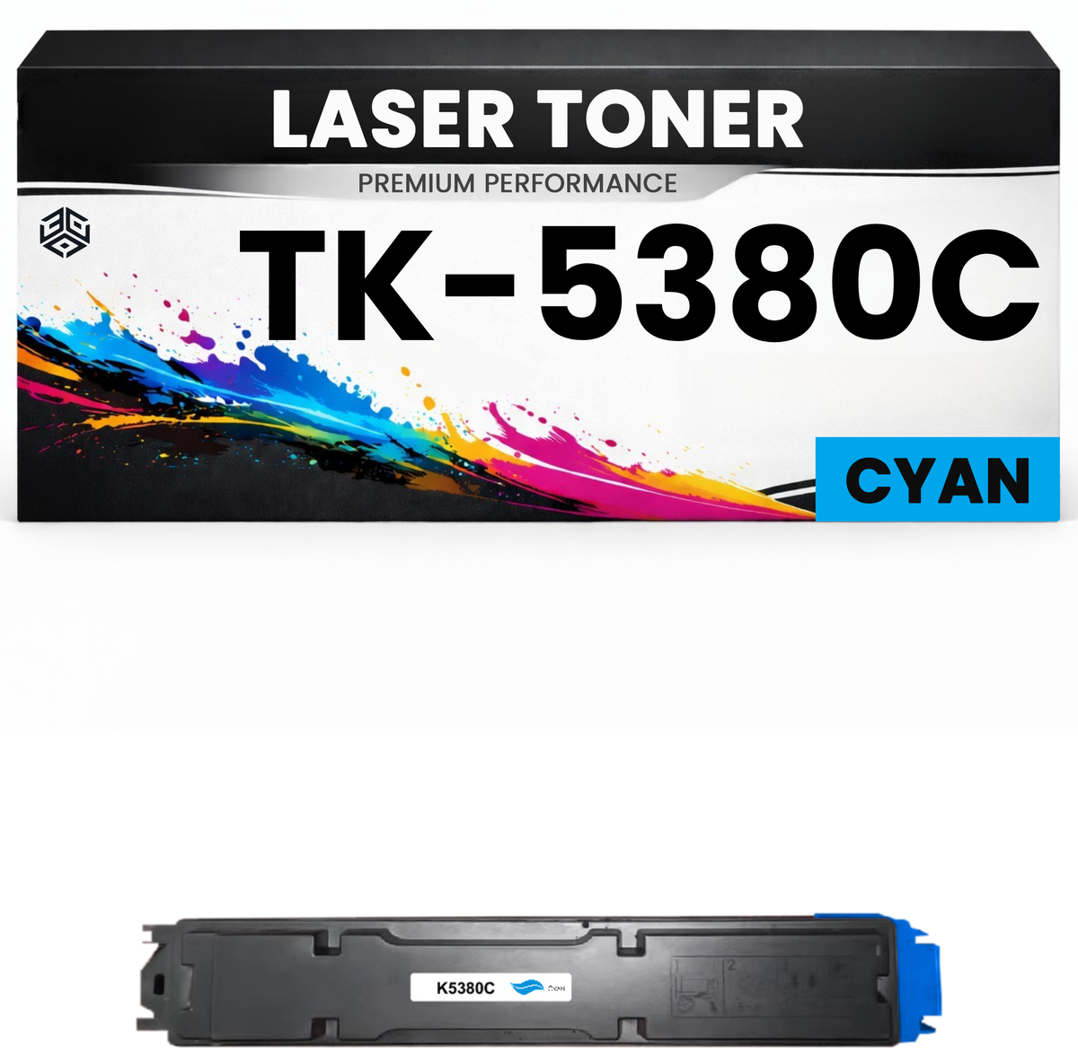 2 x Toner TK-5380C Cyan für Kyocera  TK5380C Premium Alternative Günstig für Kyocera PA4000CX, MA4000CIFX, MA4000CIX