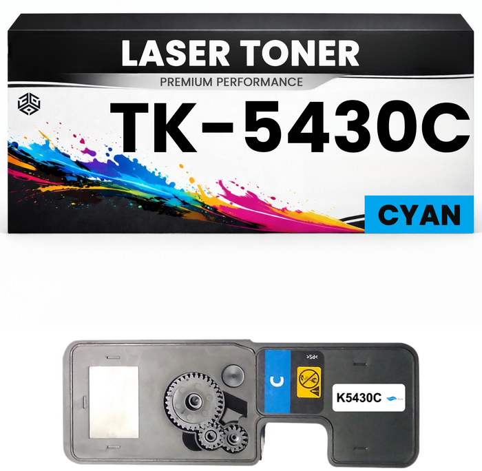 2 x Toner TK-5430C Cyan für Kyocera TK5430C Premium Alternative Günstig MA2100cfx/2100cwfx PA2100cwx/2100cx MA2100cwfx