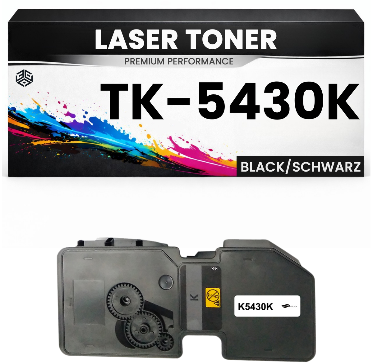 2 x Toner TK-5430K für Kyocera kompatibel Schwarz TK5430K Premium Tonerkartusche MA2100cfx/2100cwfx PA2100cwx/2100cx MA2100cwfx