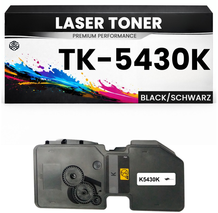 2 x Toner TK-5430K für Kyocera kompatibel Schwarz TK5430K Premium Tonerkartusche MA2100cfx/2100cwfx PA2100cwx/2100cx MA2100cwfx