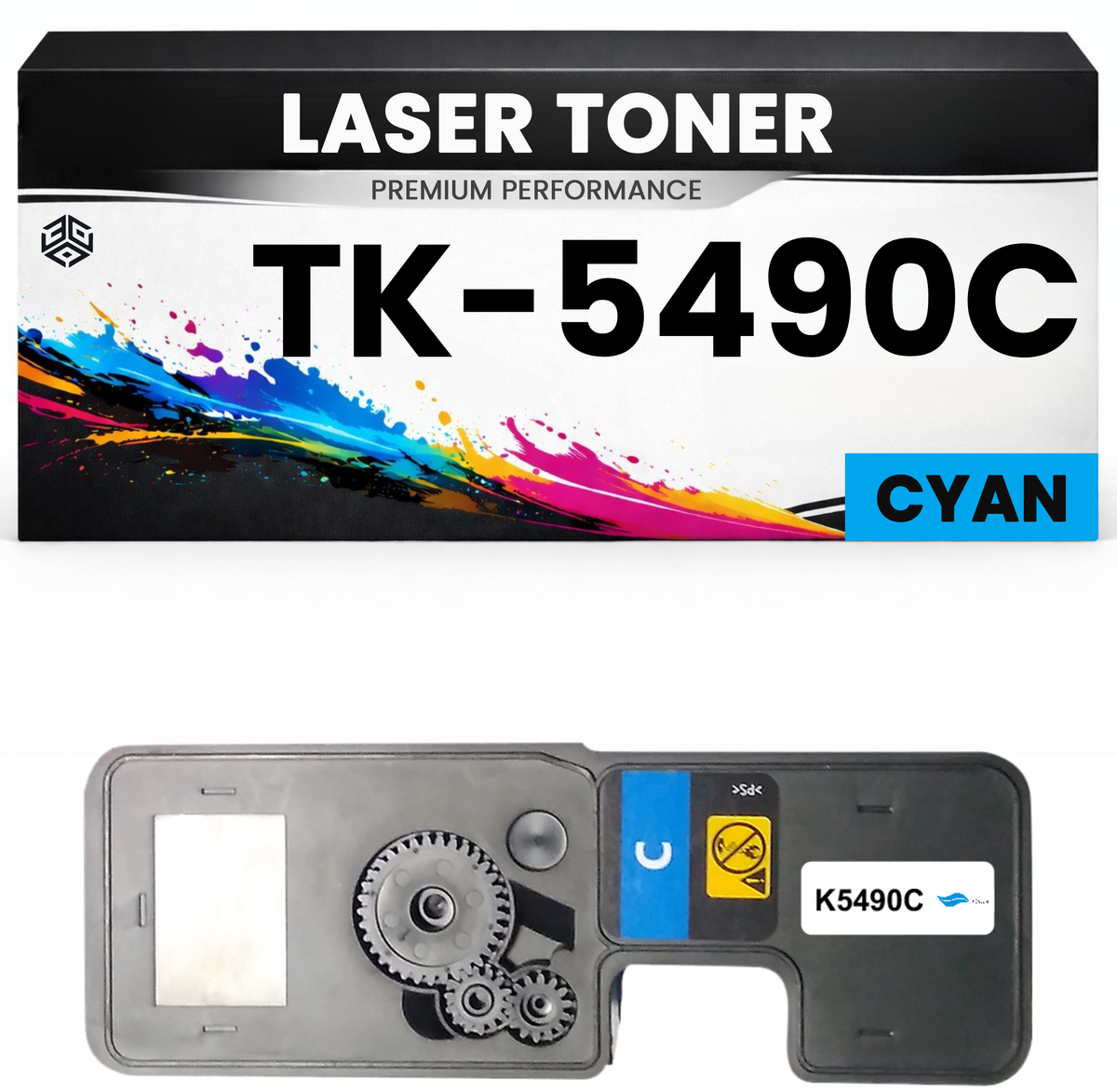 Toner TK-5490C Cyan hochwertige Kyocera alternative TK5490C Premium & Günstig für Kyocera ECOSYS PA2101cwx, PA2101cx, MA2101cfx, MA2101cwfx