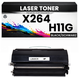 XL Toner X264 H11G für Lexmark kompatibel Schwarz X264H11G wie Original für Lexmark X363, X364, X264