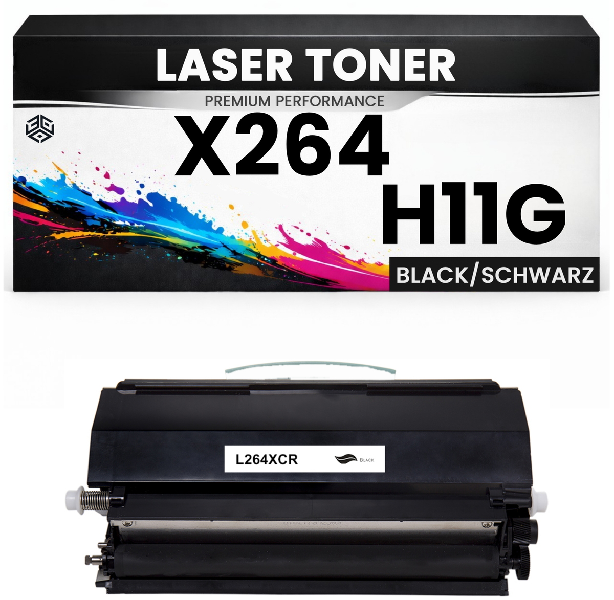 XXL Toner kompatibel für Lexmark X264H11G X264 X363 X364 in Schwarz