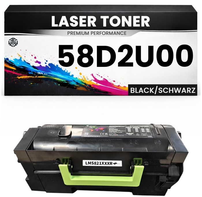 XXL Toner kompatibel für Lexmark 58D2U00 MS725dvn/823n/823dn/825dn/826de MX722ade/722adhe/822ade/822adxe/822adtfe/826ade/826adxe in Schwarz
