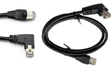 Netzwerk Ethernet Kabel 90°Rechts Winkel 80cm CAT6 S/FTP Patchkabel RJ45 DSL LAN