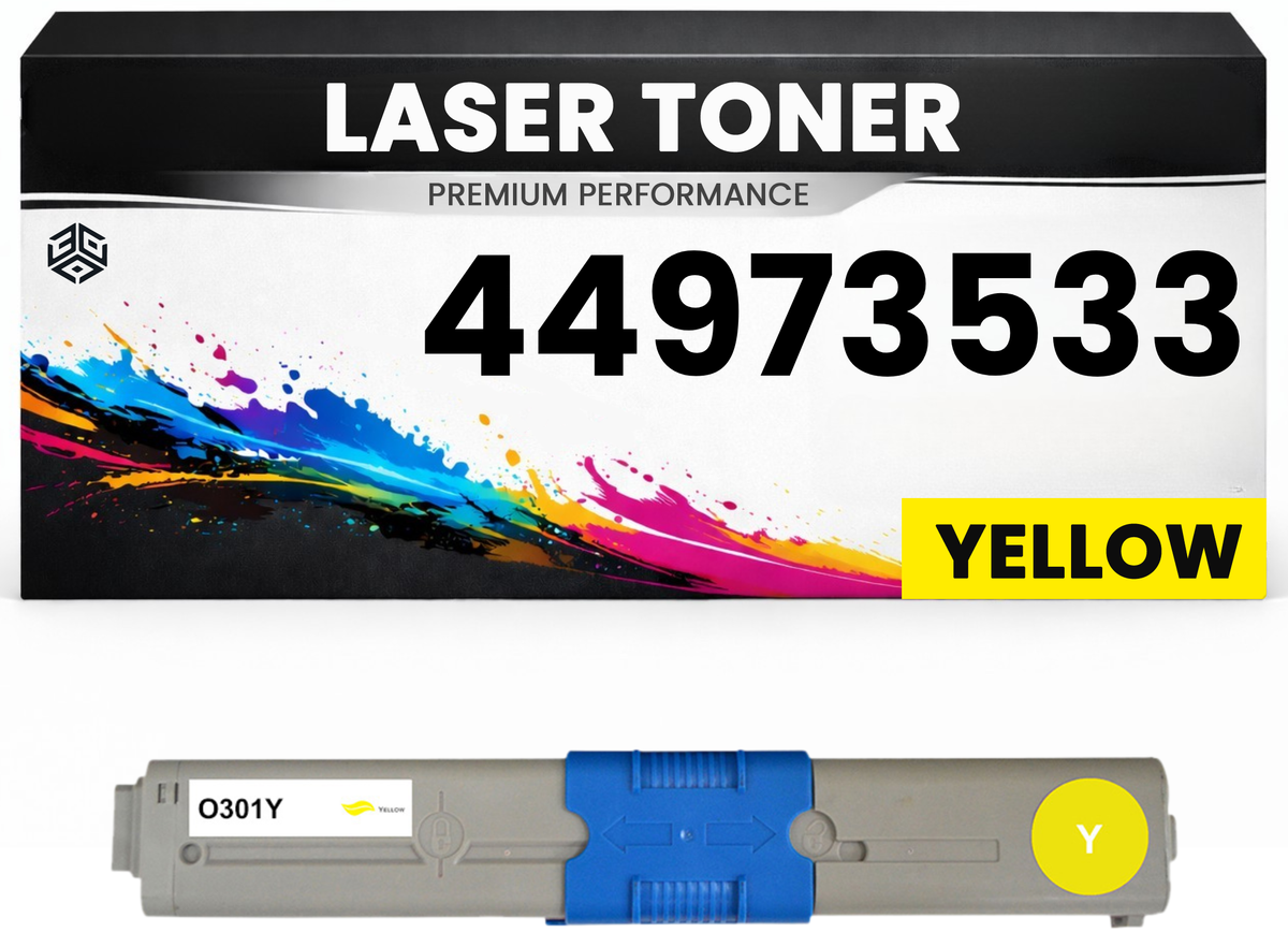 Toner kits kompatibel für OKI 44973533 C301/C301dn/C321/C321dn MC332dn/MC342dn/MC342dnw/MC342w/MC342dw in Gelb