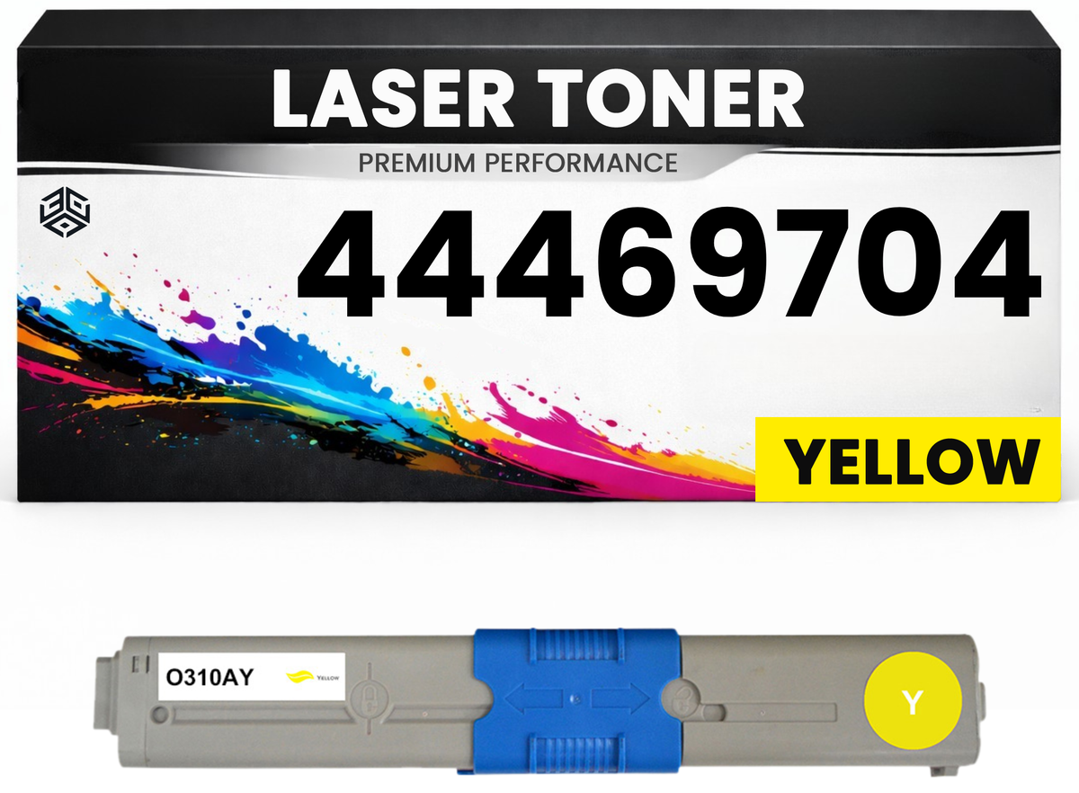 Toner 44469704 Gelb für OKI kompatibel hochwertige Premium Alternative Okidata C310dn/330dn/331dn/510dn/511dn/530dn/531dn MC351/352DN/361MFP/362DN