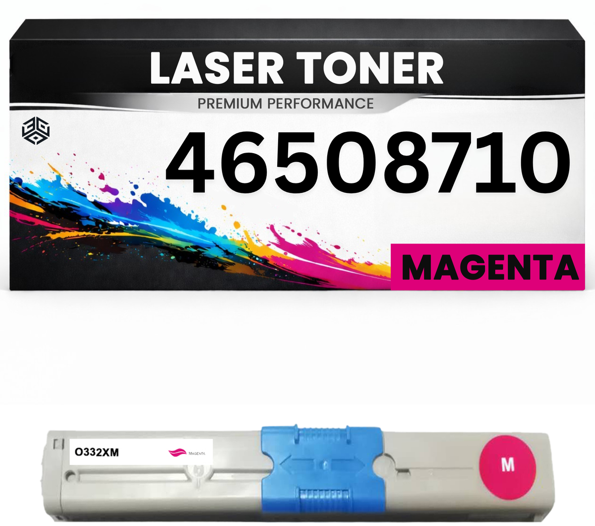 Toner 46508710 Magenta für OKI kompatibel  hochwertige Premium Alternative für Okidata C332dn, MC363dn, Oki C332dn, MC363dn