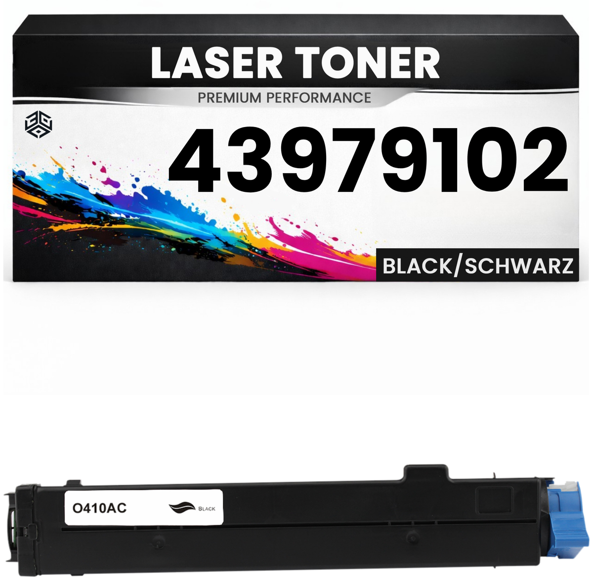 Toner 43979102 für OKI kompatibel Schwarz hochwertige Premium Alternative Okidata B410/410DN/430/430DN/440/440DN MB460/470/480 B410D