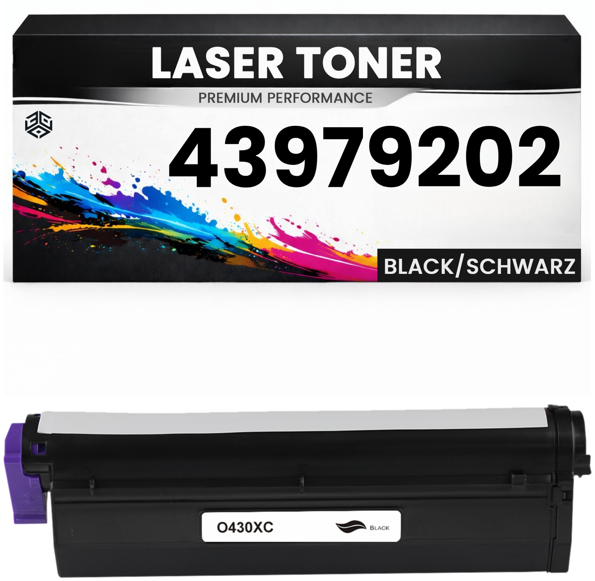 XL Toner 43979202 für OKI kompatibel Schwarz hochwertige Premium Alternative Okidata B420/430/430DN/440D/440DN MB460/470/480 B430