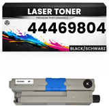 Toner 44469804 für OKI kompatibel Schwarz hochwertige Premium Alternative für Okidata C510dn, C530dn, MC561DN, Oki C510DN, C530DN, MC561DN