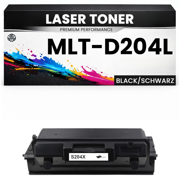 2 x Toner MLT-D204L für Samsung Schwarz MLTD204L Premium Alternative für Samsung M3375, M3875, M4075, Samsung ProXpress SL-M3325, SL-M3825, SL-M4025