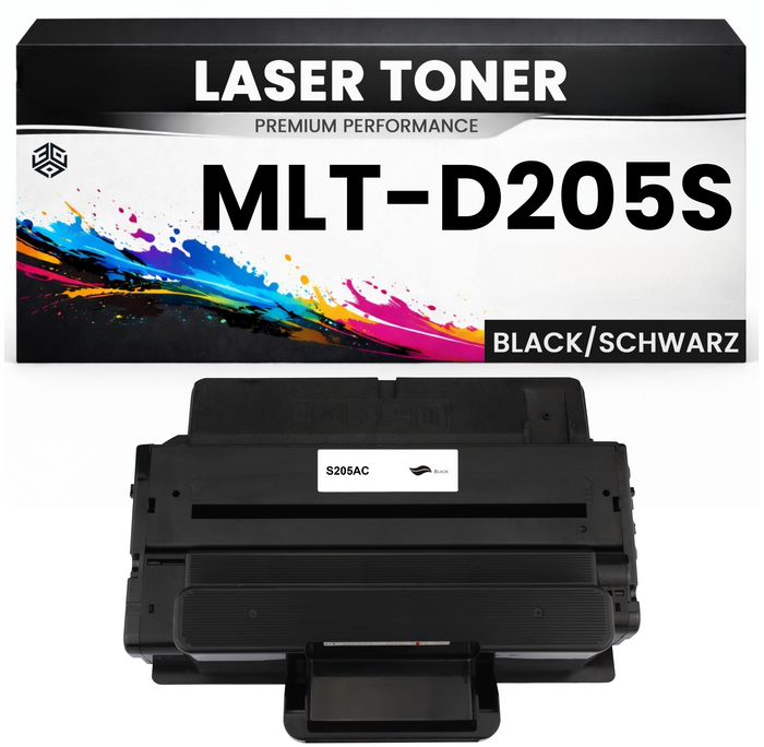 2 x Toner 205S für Samsung Schwarz MLT-D205S wie Original Premium alternative ML-3710D/3310D/3310ND/3312ND/3710ND/3712DW/3712ND SCX-4835FD
