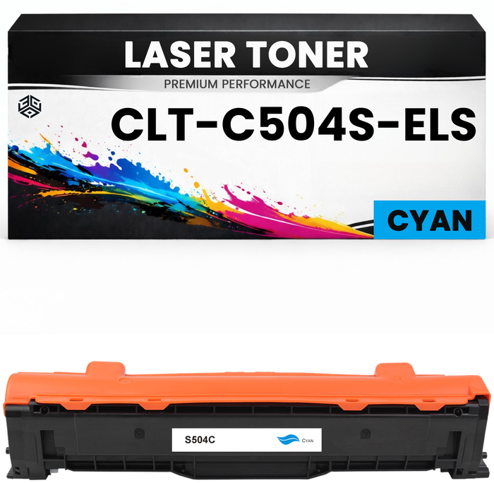 2 x Toner C504 für Samsung Cyan CLT-C504S / ELS Premium Alternative Günstig CLX-4195/4195FN/4195FW CLP-415N/415NW Xpress SL-C1810W/1860FW CLP-415NW