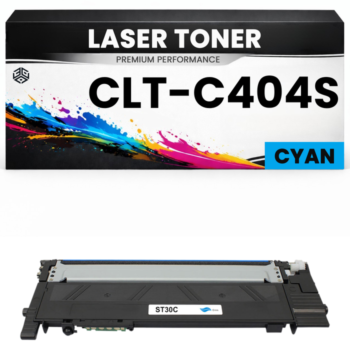 2 x Toner CLT-C404S Cyan für Samsung  C404S Premium Alternative Günstig für Samsung SL-C430/480/480FN/480FW/432/482/482FW/483/483FW/433