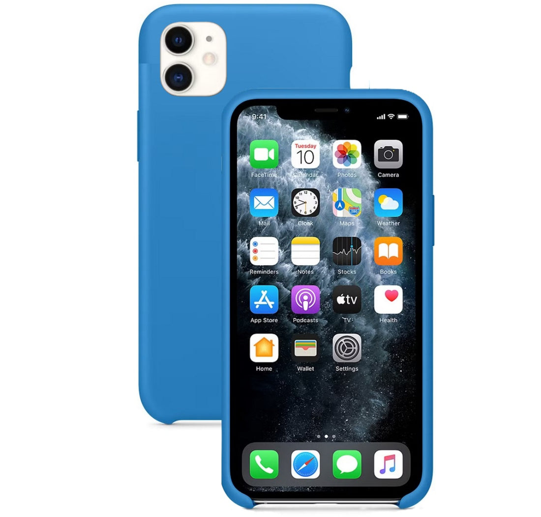 Silikon Tasche Case für Apple iPhone 11 Blau #MWYV2FE/A