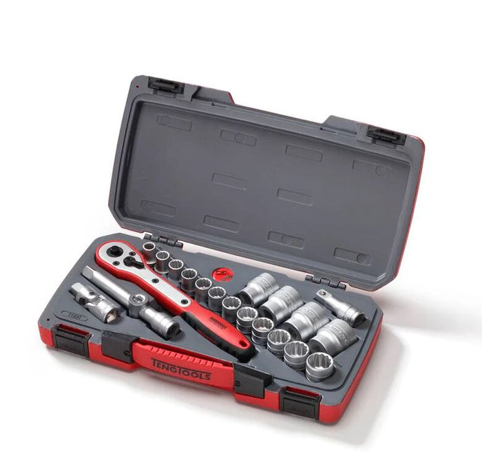 Teng Tools MECCA PRO 1/2"-Steckschlüssel-Set, 12-Kant, 21 Teile – T1221