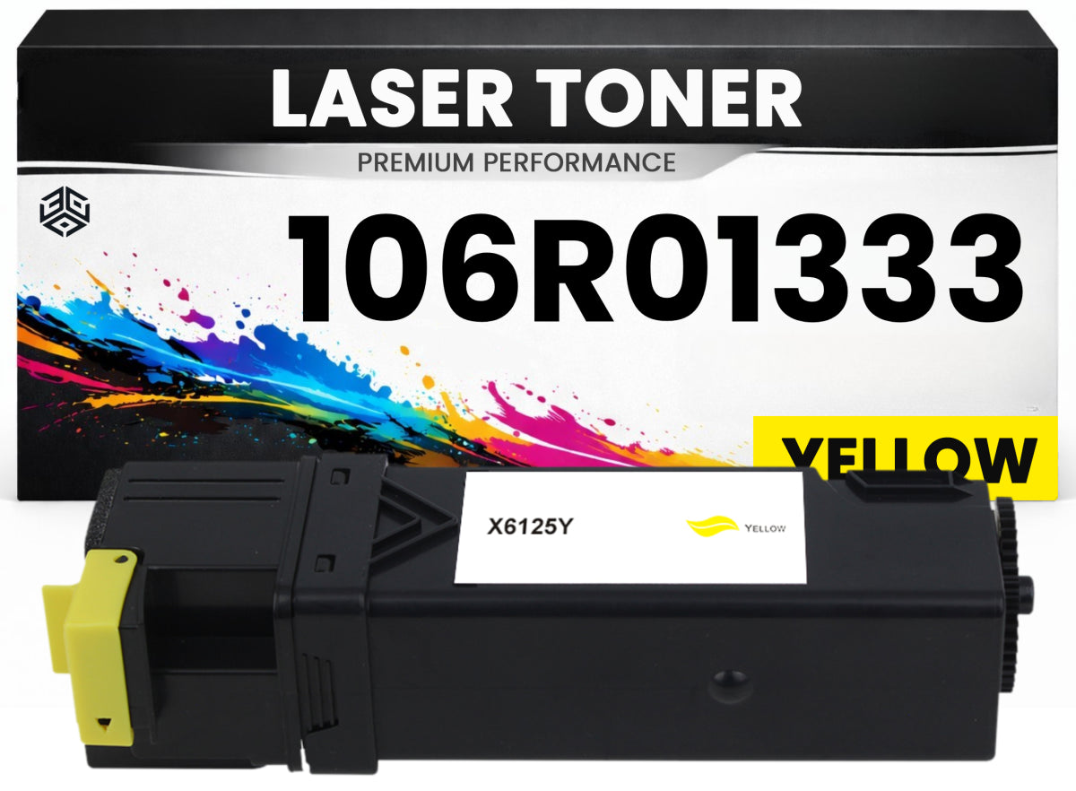 Toner 106R01333 Gelb für Xerox kompatibel  hochwertige Premium Alternative für Xerox Phaser 6125, 6125N